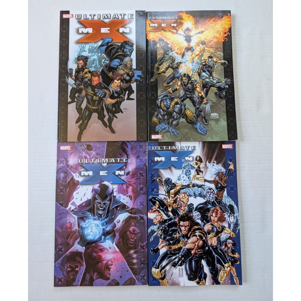 X-Men Ultimate TPB Lot Vol 1 2 3 4‎ Ultimate Collection Book Bendis Marvel